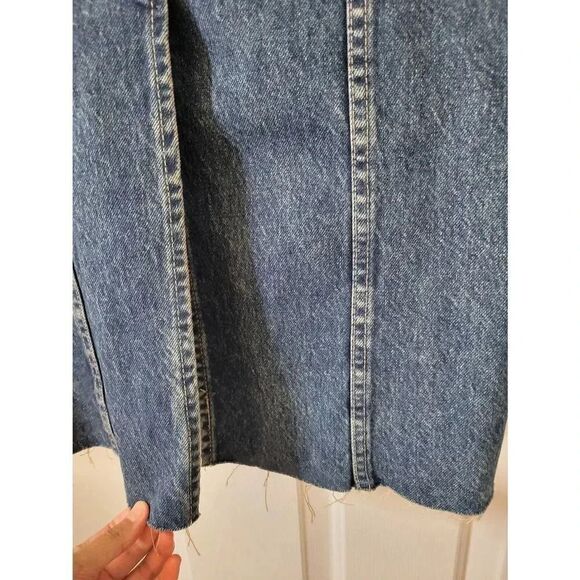 Zara Sleeveless Denim Maxi Dress XS NWOT - Picture 8 of 10